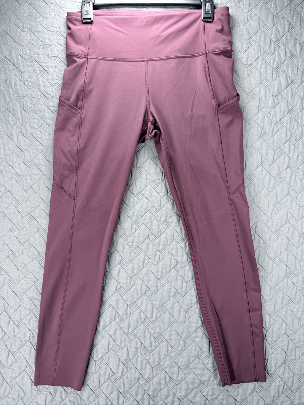 Lulu's High-Waist Leggings with Side Pockets - Mauve Pink